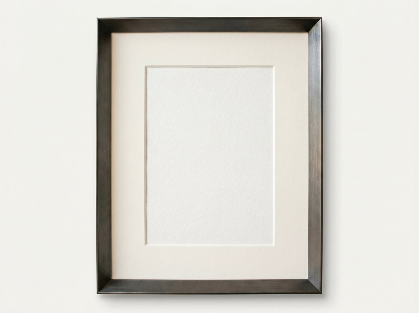 Linea Iconica: cornice antracite con passepartout